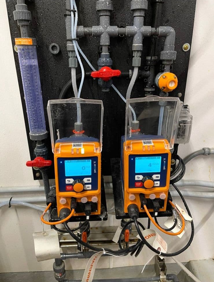 Completed industrial equipment and service area worksite photo