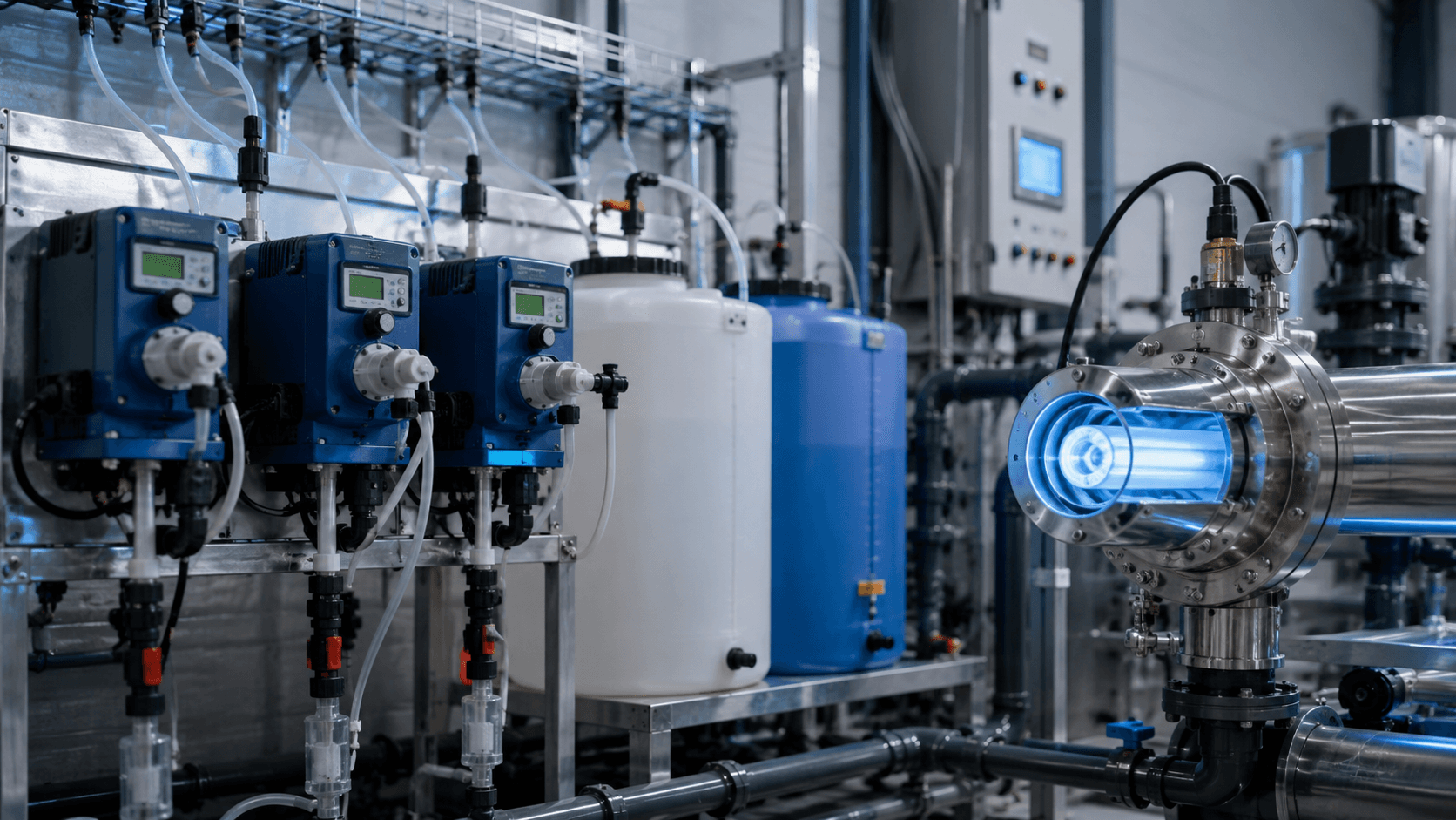 Technical equipment used for chemical feed and treatment process support